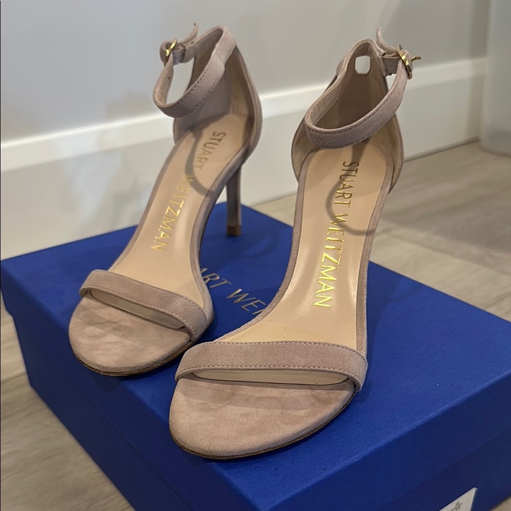 Stuart Weitzman Nudist Ankle Strap Sandal
